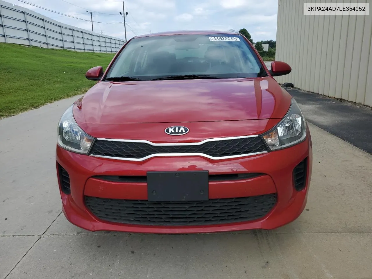 2020 Kia Rio Lx VIN: 3KPA24AD7LE354052 Lot: 68018564