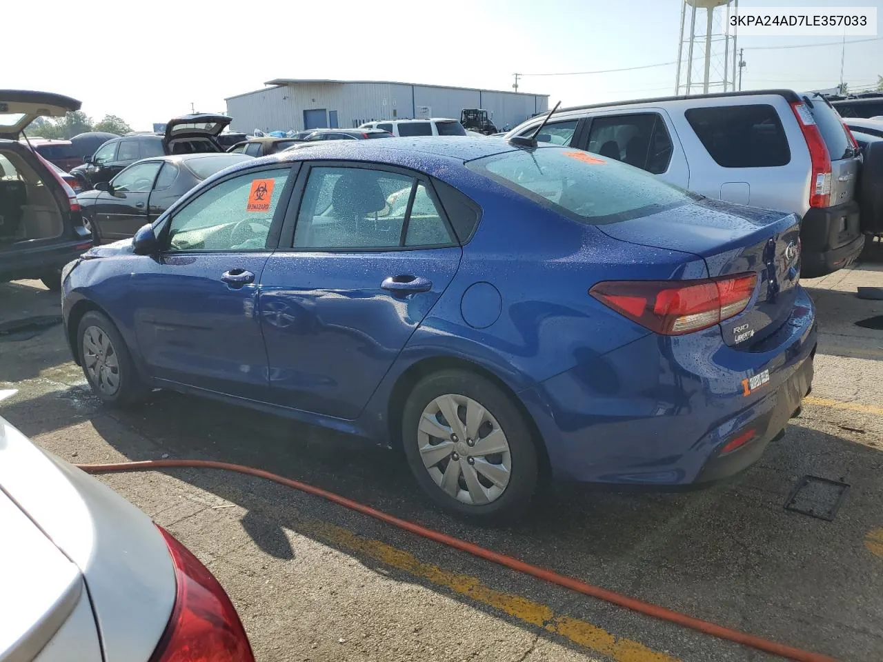 2020 Kia Rio Lx VIN: 3KPA24AD7LE357033 Lot: 68822834