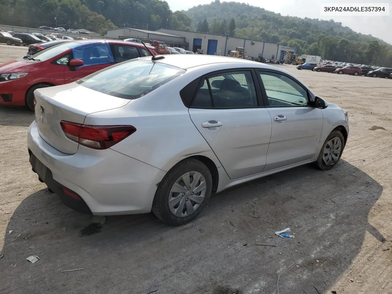 2020 Kia Rio Lx VIN: 3KPA24AD6LE357394 Lot: 68972964