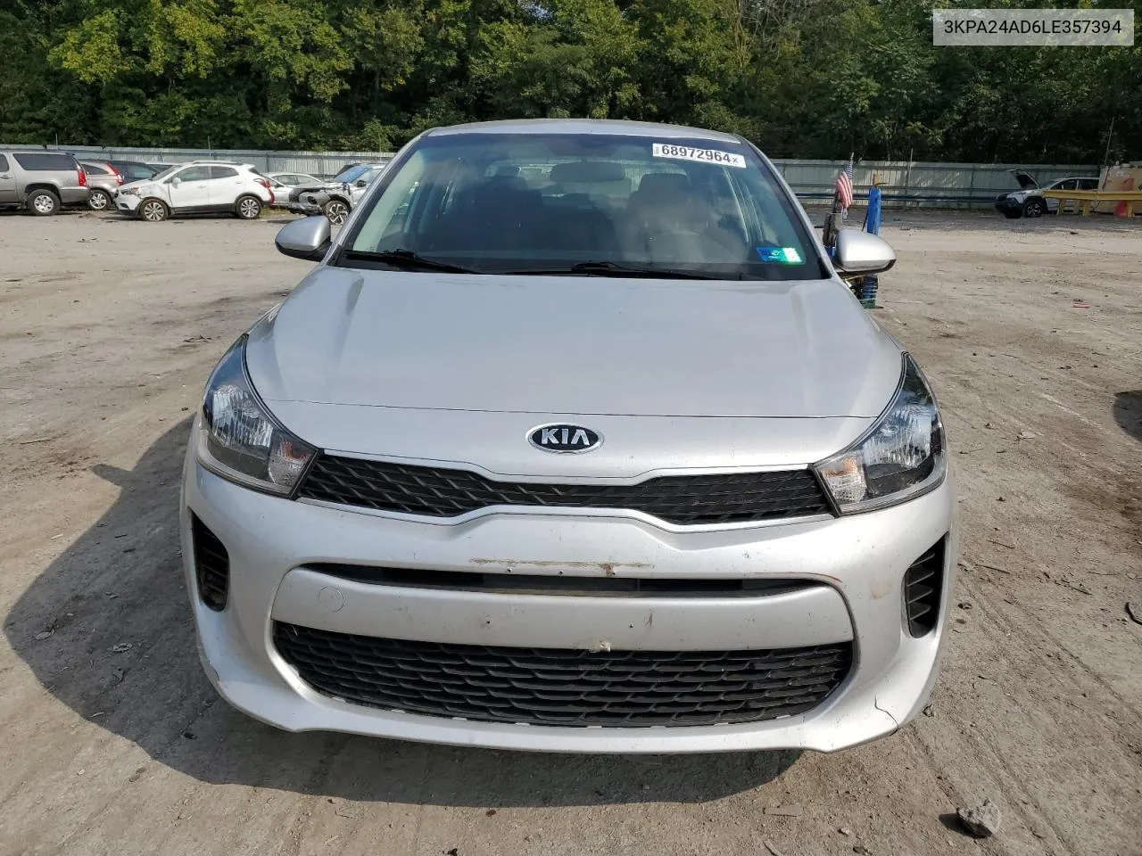 2020 Kia Rio Lx VIN: 3KPA24AD6LE357394 Lot: 68972964