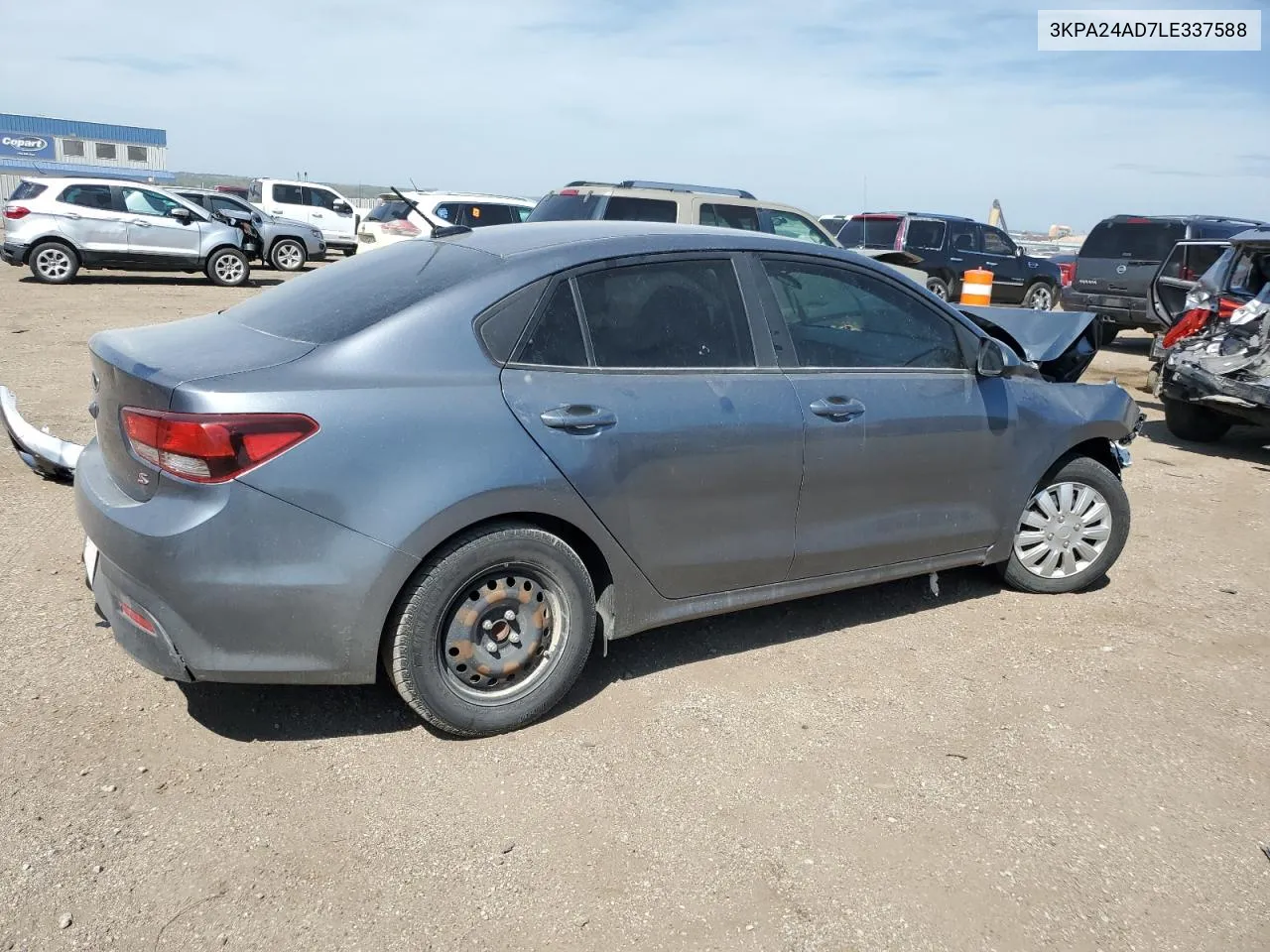 2020 Kia Rio Lx VIN: 3KPA24AD7LE337588 Lot: 69365774