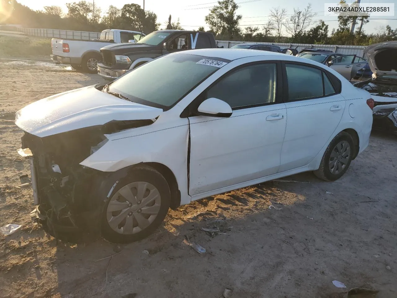 3KPA24ADXLE288581 2020 Kia Rio Lx