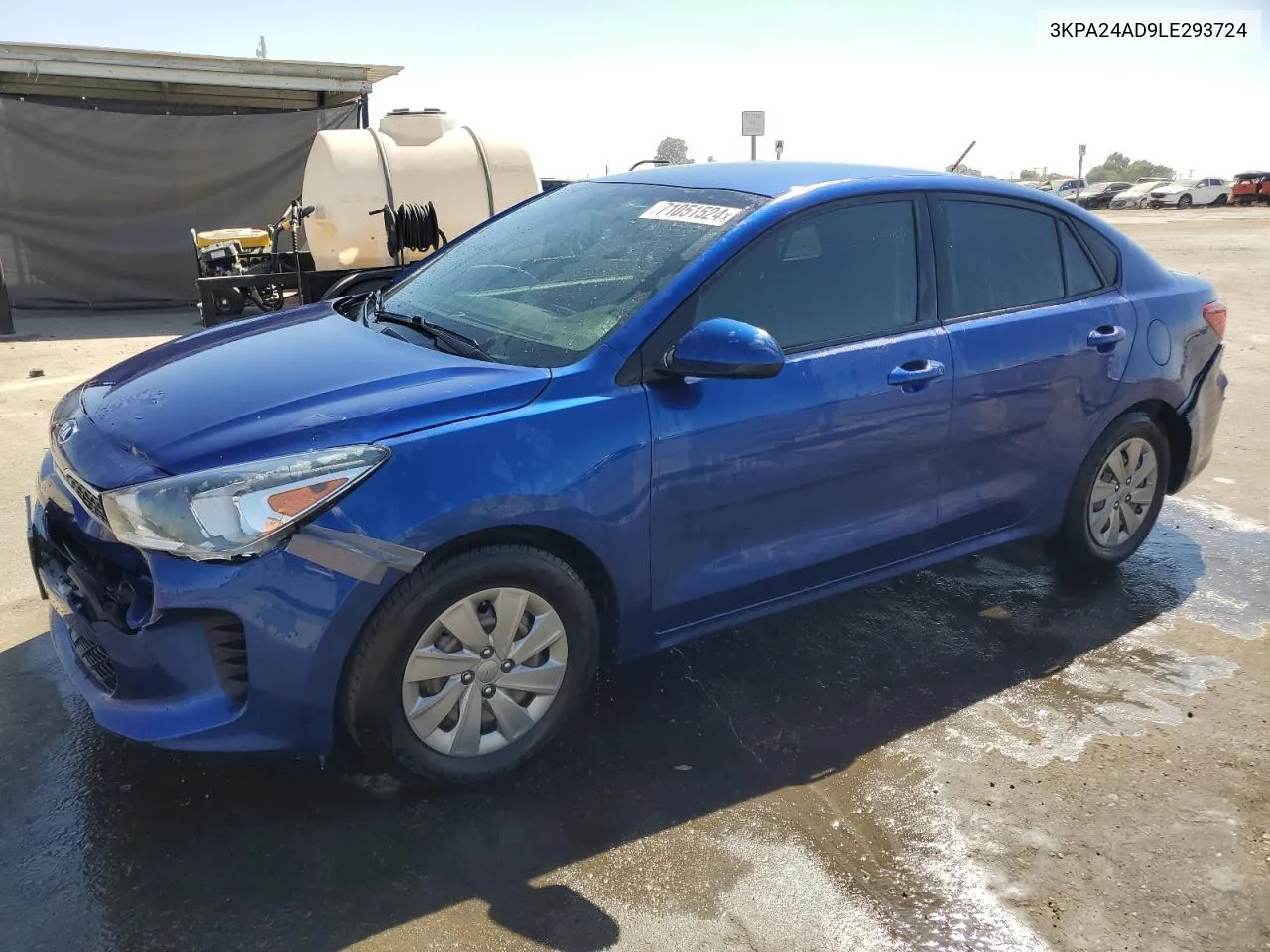 2020 Kia Rio Lx VIN: 3KPA24AD9LE293724 Lot: 71051524