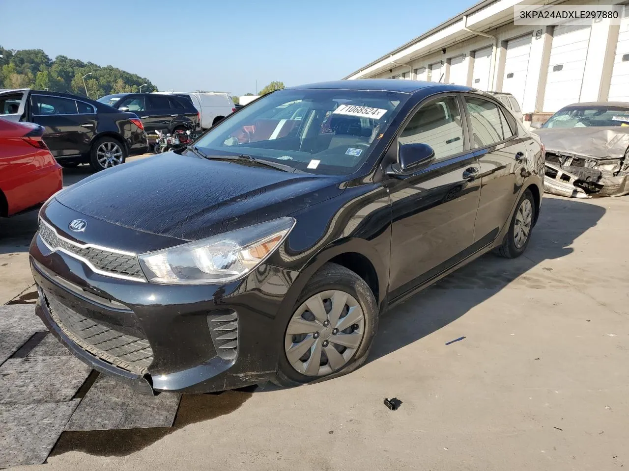 2020 Kia Rio Lx VIN: 3KPA24ADXLE297880 Lot: 71068524