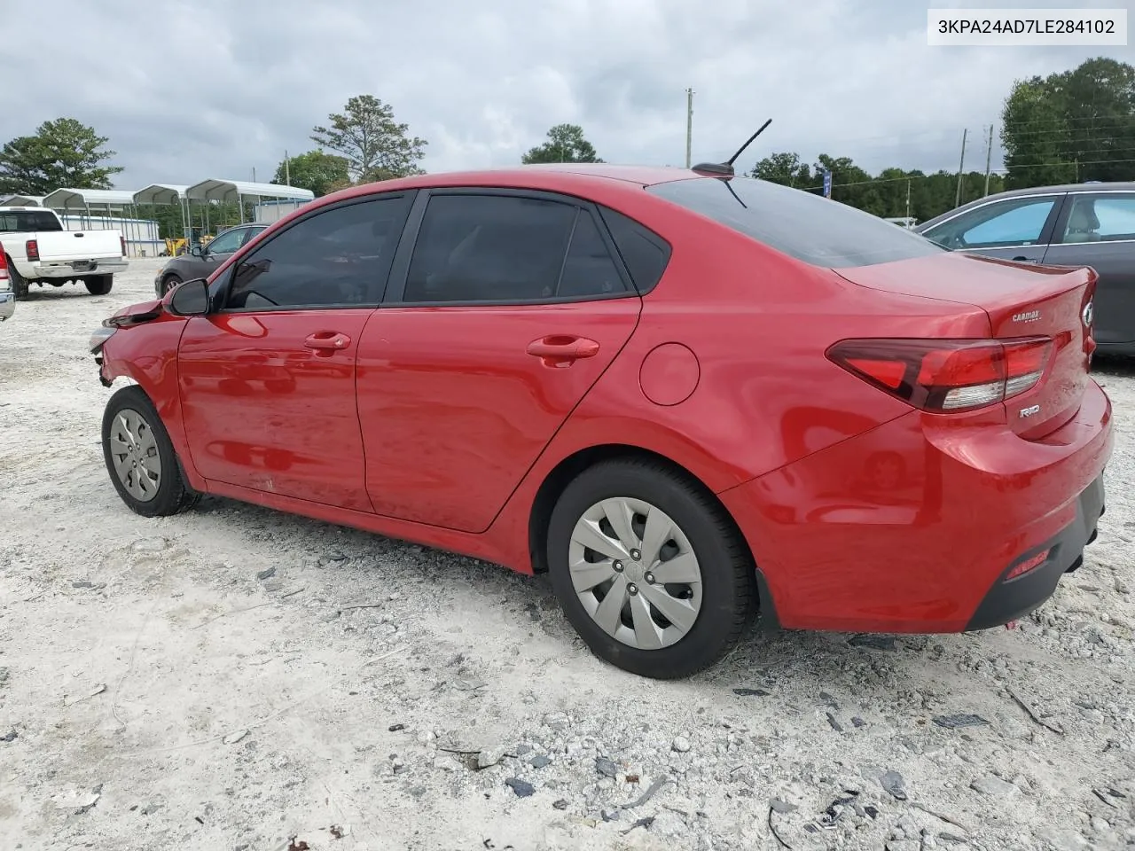 2020 Kia Rio Lx VIN: 3KPA24AD7LE284102 Lot: 71388014