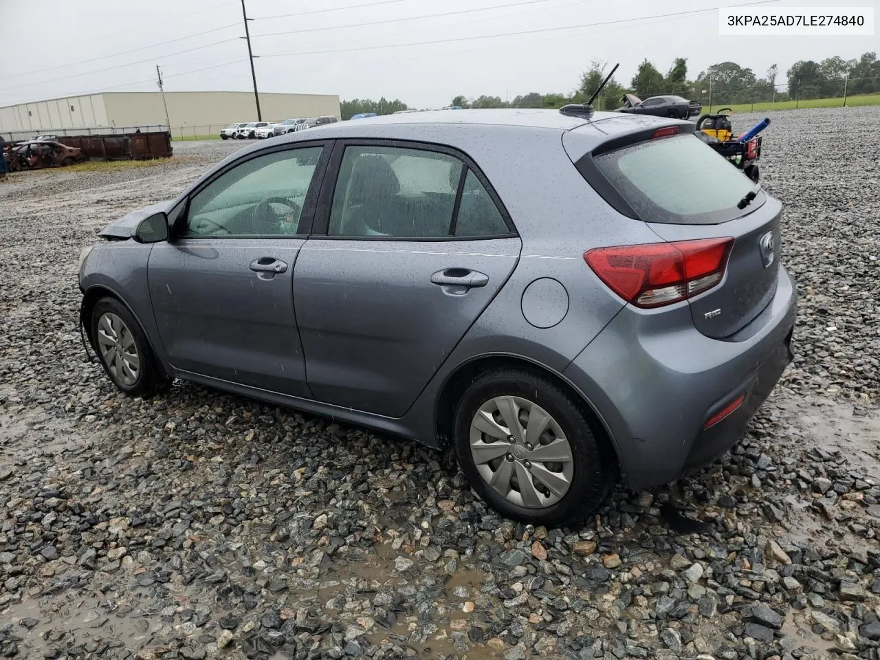 2020 Kia Rio Lx VIN: 3KPA25AD7LE274840 Lot: 71449364