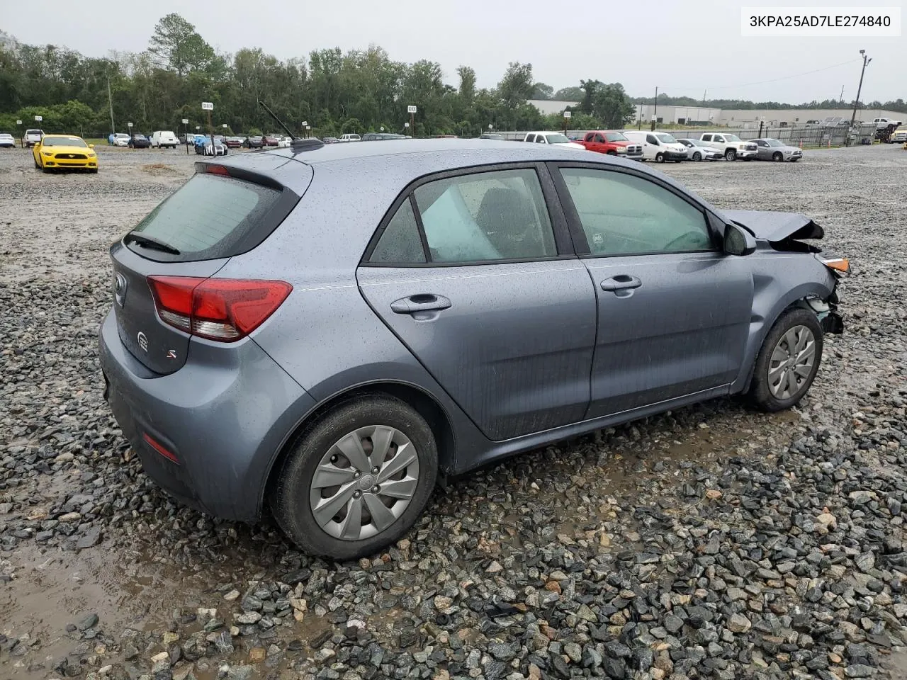 2020 Kia Rio Lx VIN: 3KPA25AD7LE274840 Lot: 71449364