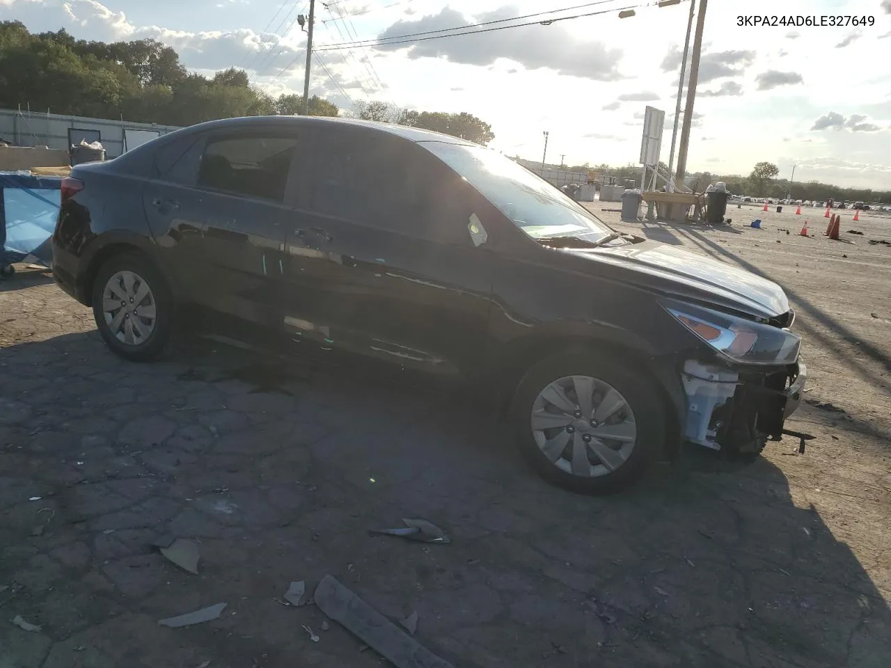 2020 Kia Rio Lx VIN: 3KPA24AD6LE327649 Lot: 71527824