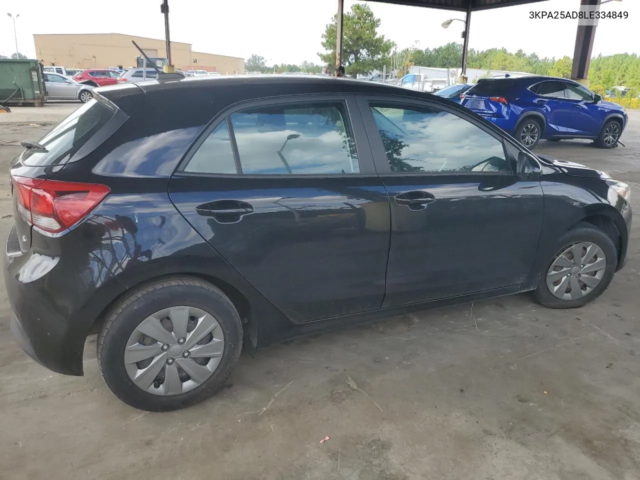 2020 Kia Rio Lx VIN: 3KPA25AD8LE334849 Lot: 71563834