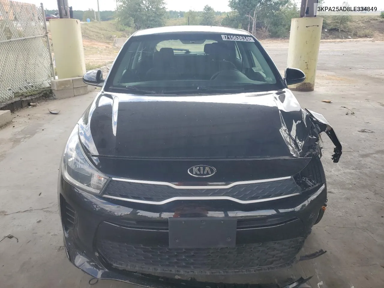 2020 Kia Rio Lx VIN: 3KPA25AD8LE334849 Lot: 71563834