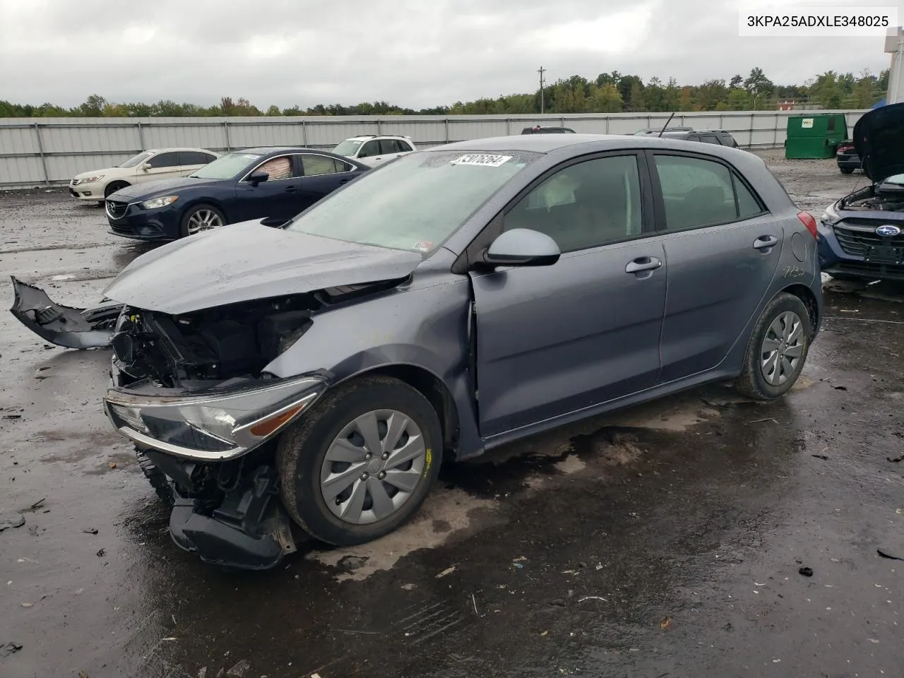 2020 Kia Rio Lx VIN: 3KPA25ADXLE348025 Lot: 72076264