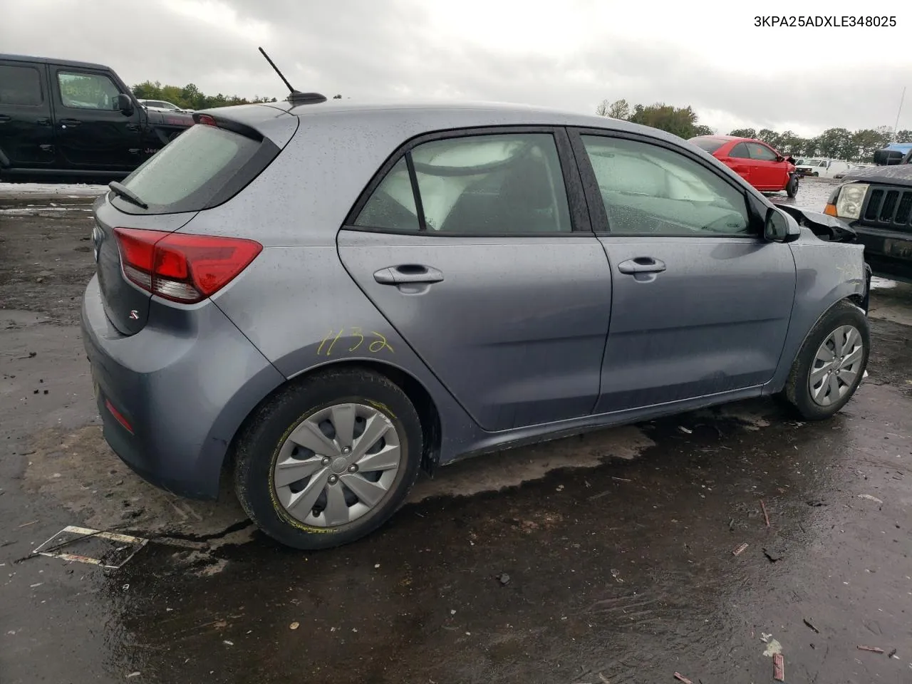 2020 Kia Rio Lx VIN: 3KPA25ADXLE348025 Lot: 72076264