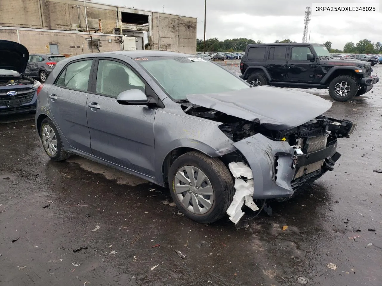 2020 Kia Rio Lx VIN: 3KPA25ADXLE348025 Lot: 72076264