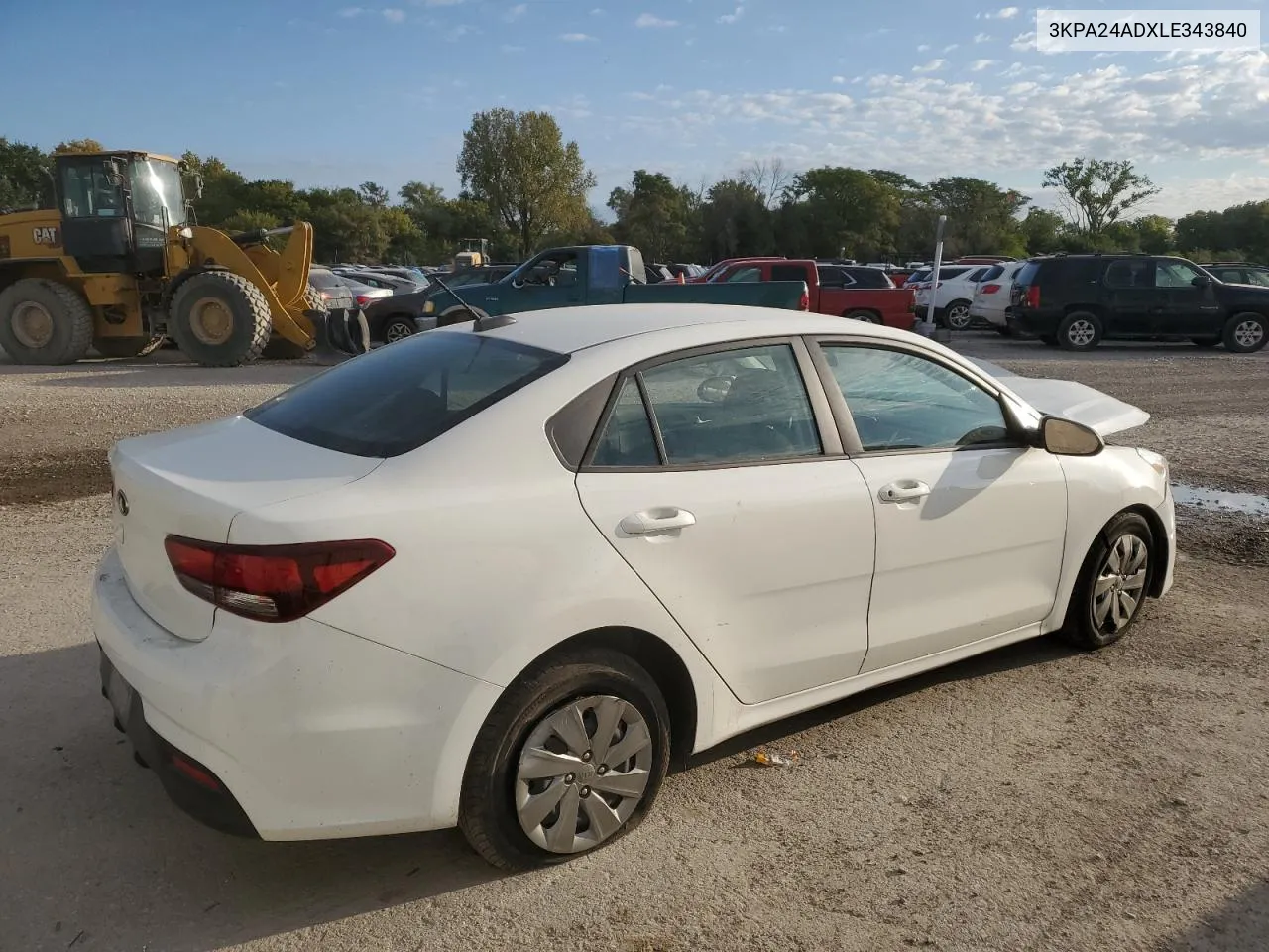 3KPA24ADXLE343840 2020 Kia Rio Lx