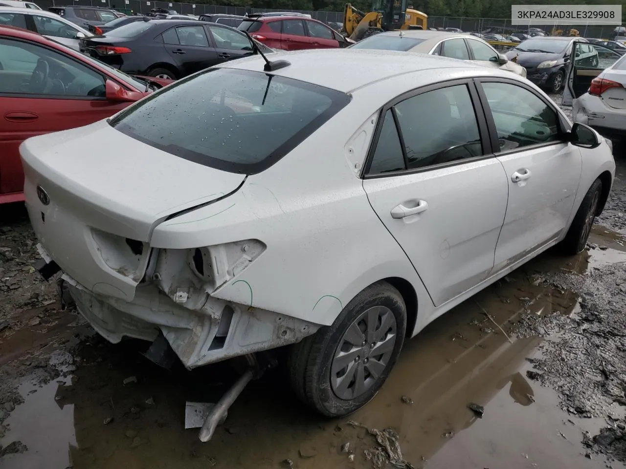 2020 Kia Rio Lx VIN: 3KPA24AD3LE329908 Lot: 72282904