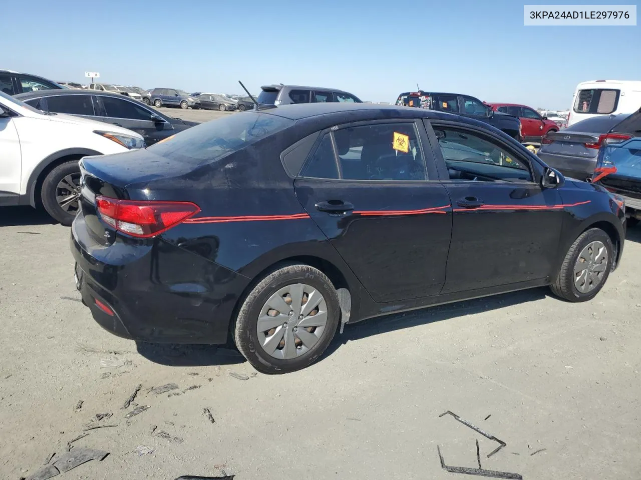 2020 Kia Rio Lx VIN: 3KPA24AD1LE297976 Lot: 72382314