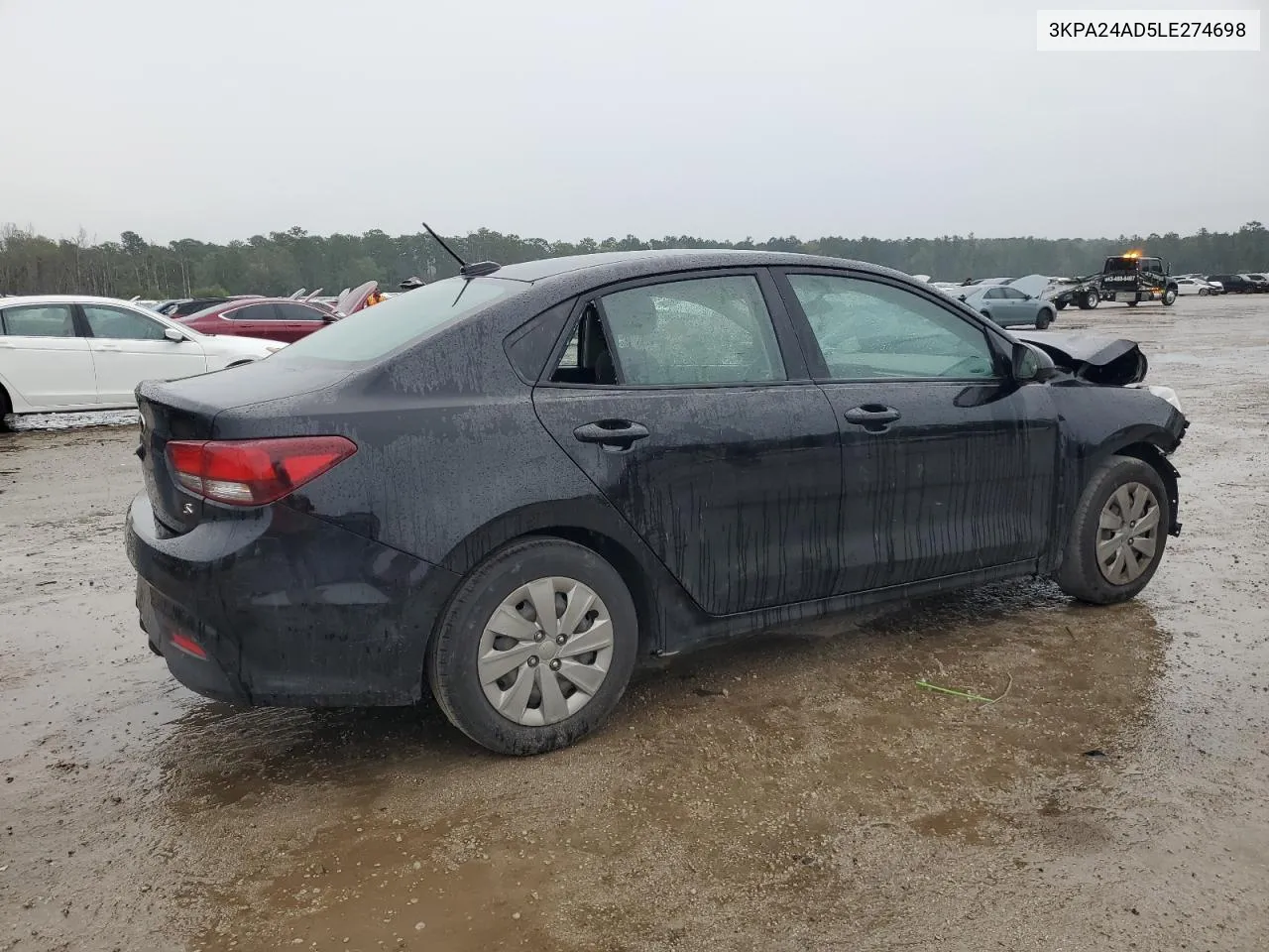 2020 Kia Rio Lx VIN: 3KPA24AD5LE274698 Lot: 72628964