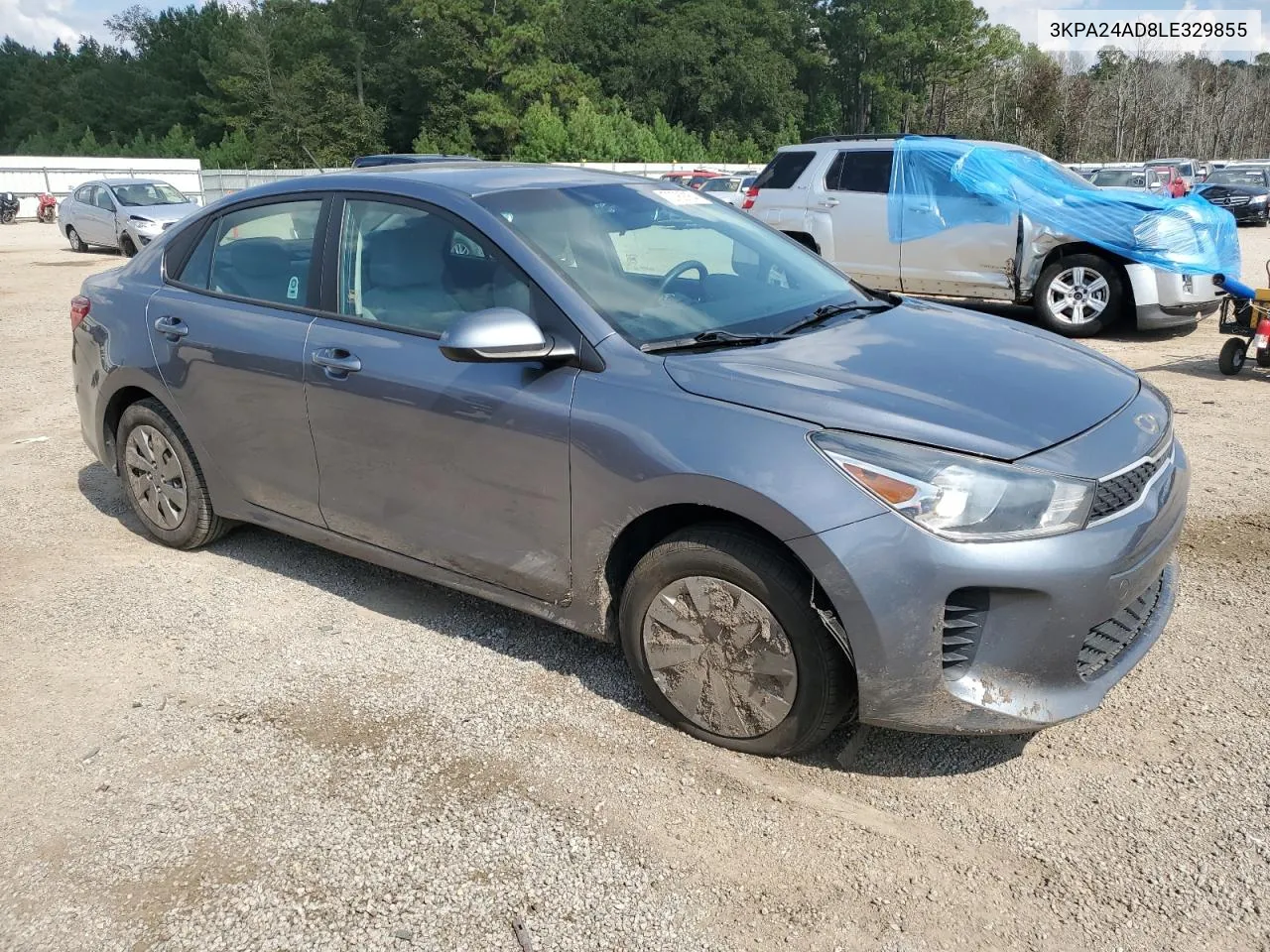 2020 Kia Rio Lx VIN: 3KPA24AD8LE329855 Lot: 72789164