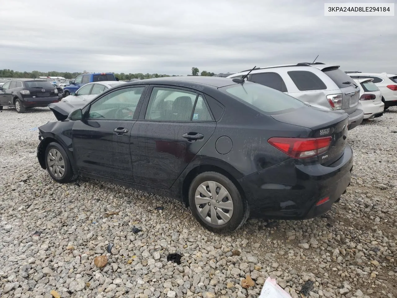 2020 Kia Rio Lx VIN: 3KPA24AD8LE294184 Lot: 73036184