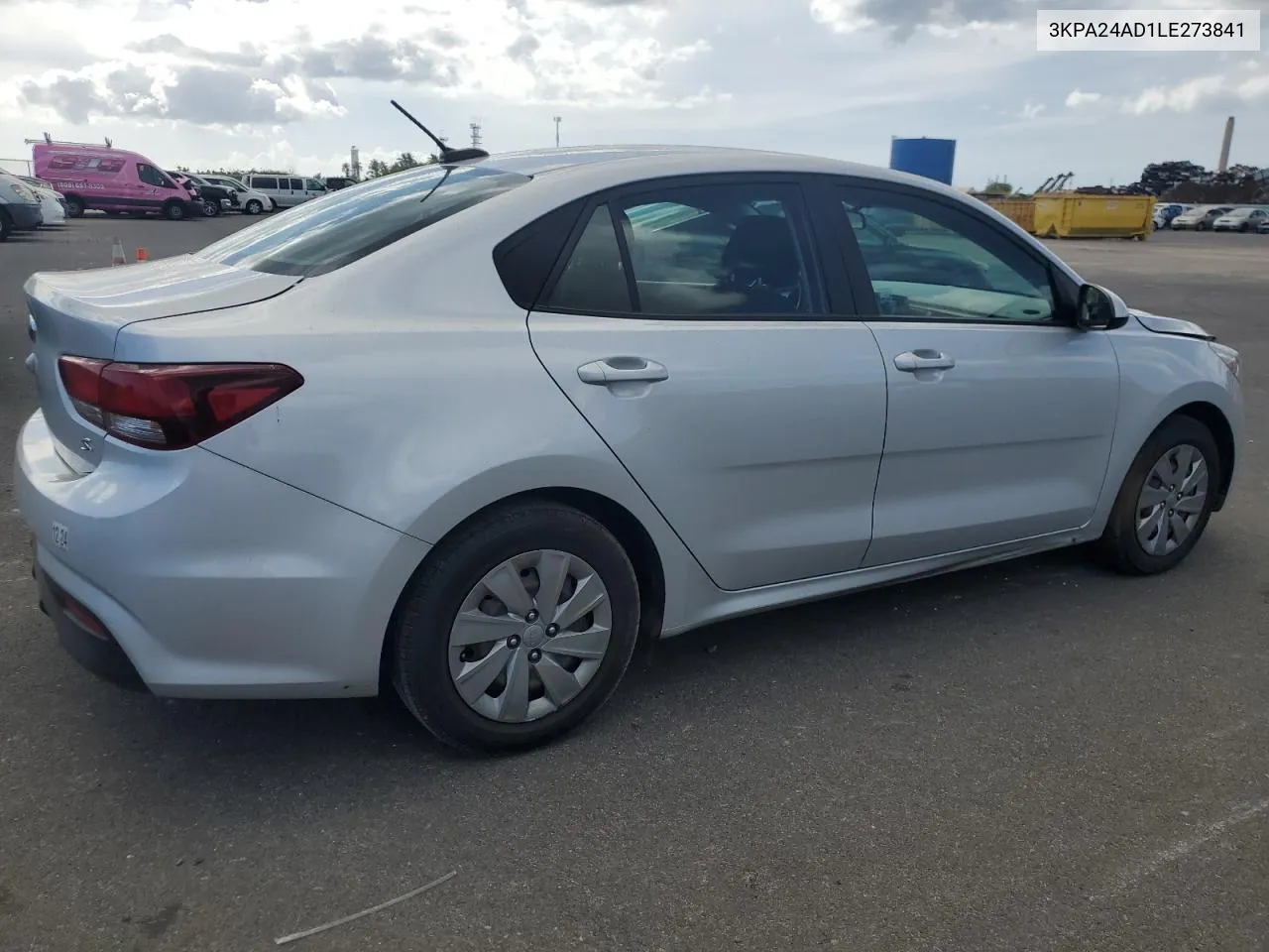 2020 Kia Rio Lx VIN: 3KPA24AD1LE273841 Lot: 73244964