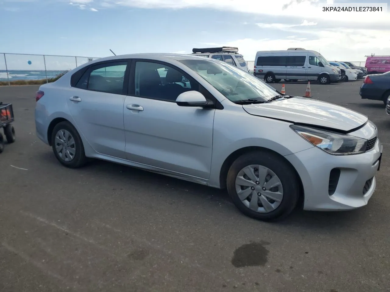 2020 Kia Rio Lx VIN: 3KPA24AD1LE273841 Lot: 73244964