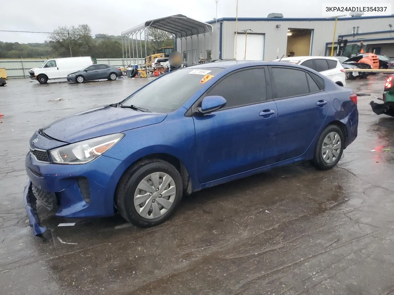 2020 Kia Rio Lx VIN: 3KPA24AD1LE354337 Lot: 73276584