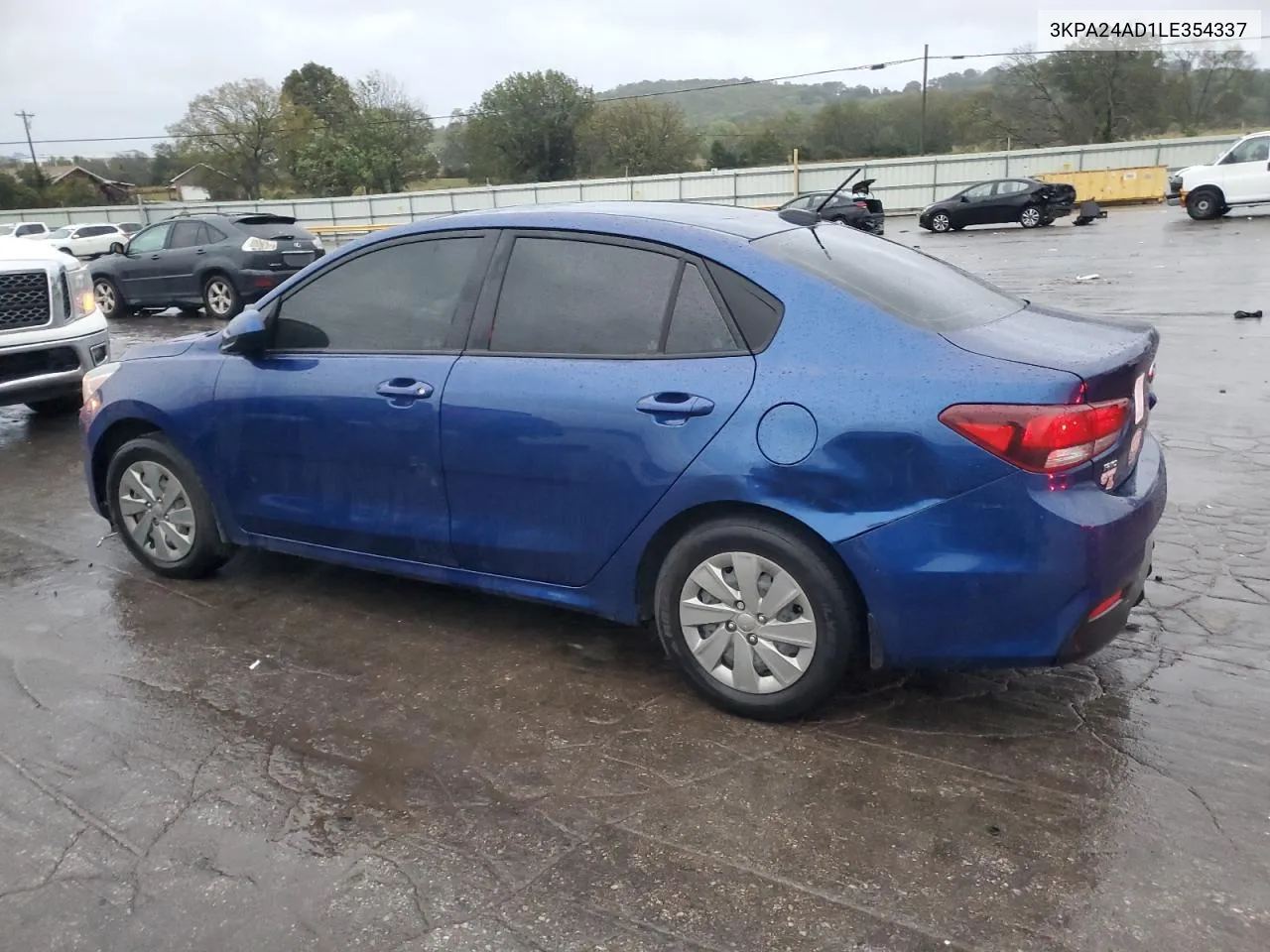 2020 Kia Rio Lx VIN: 3KPA24AD1LE354337 Lot: 73276584