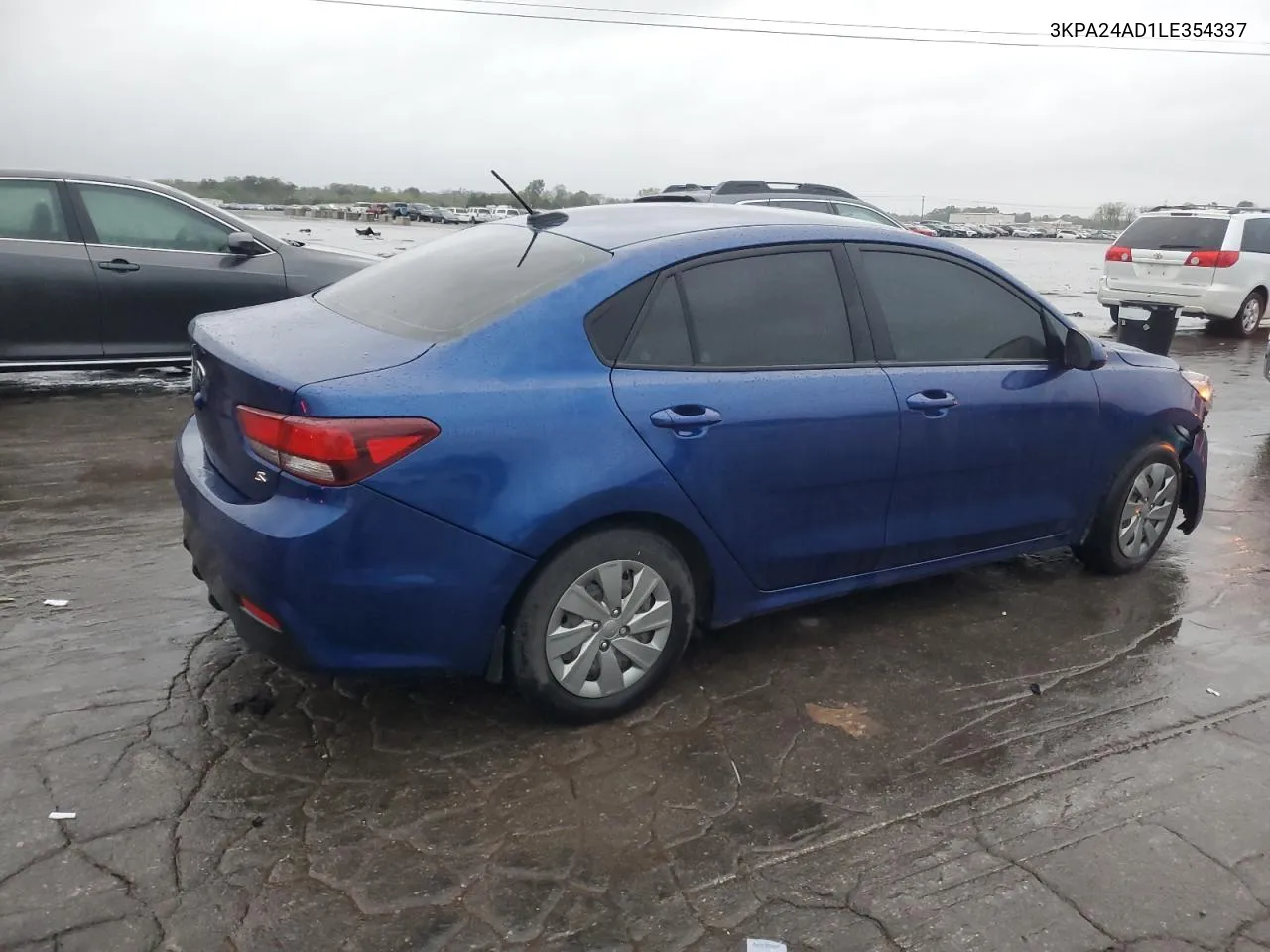 2020 Kia Rio Lx VIN: 3KPA24AD1LE354337 Lot: 73276584