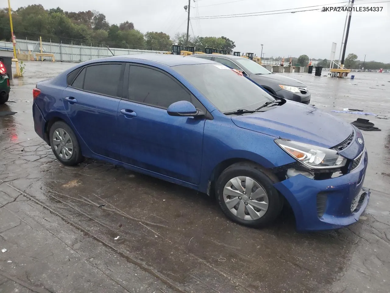 2020 Kia Rio Lx VIN: 3KPA24AD1LE354337 Lot: 73276584