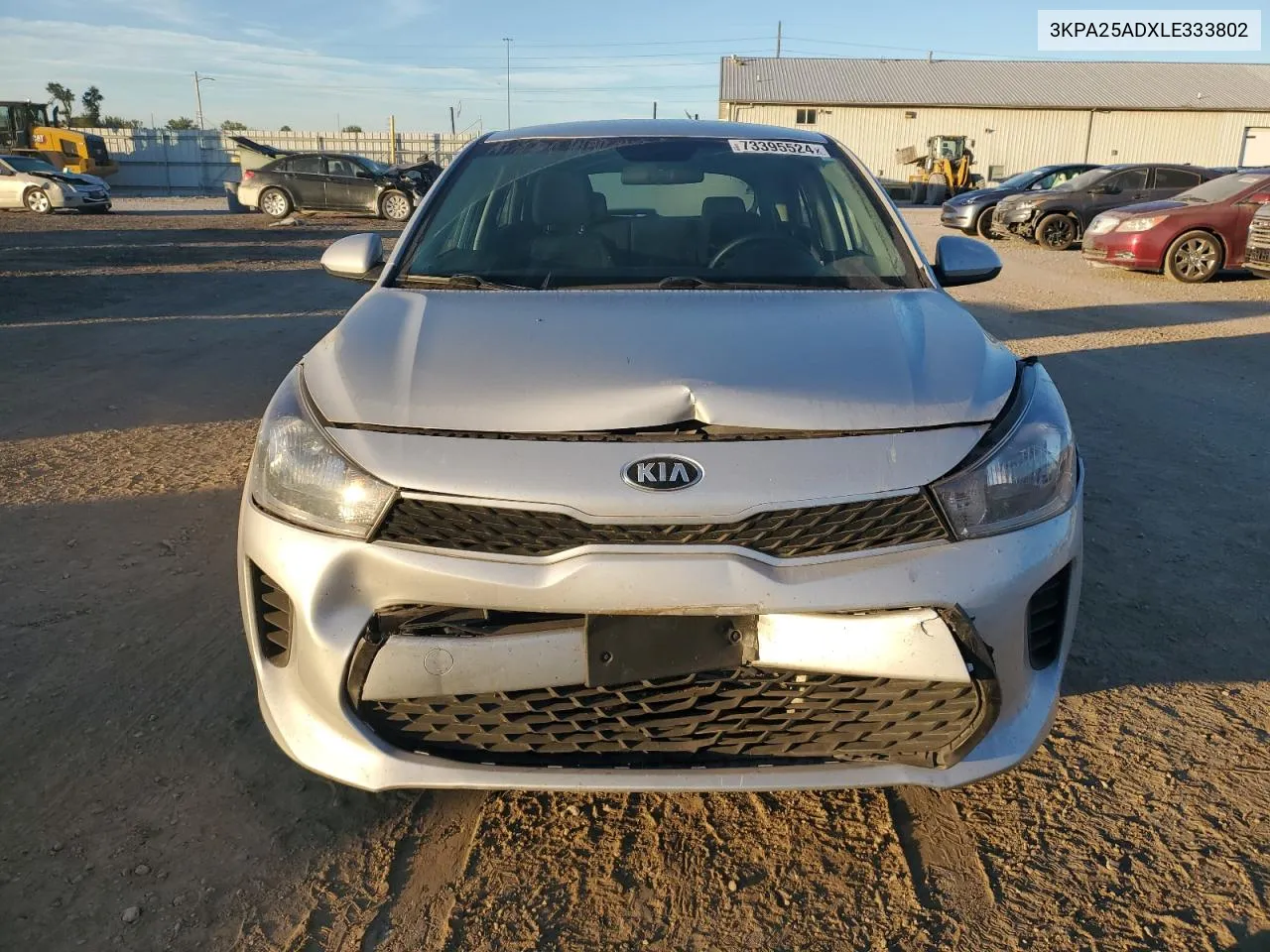 2020 Kia Rio Lx VIN: 3KPA25ADXLE333802 Lot: 73395524