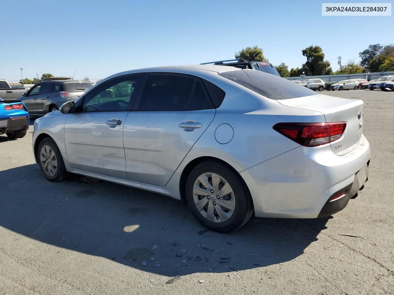 2020 Kia Rio Lx VIN: 3KPA24AD3LE284307 Lot: 73493844