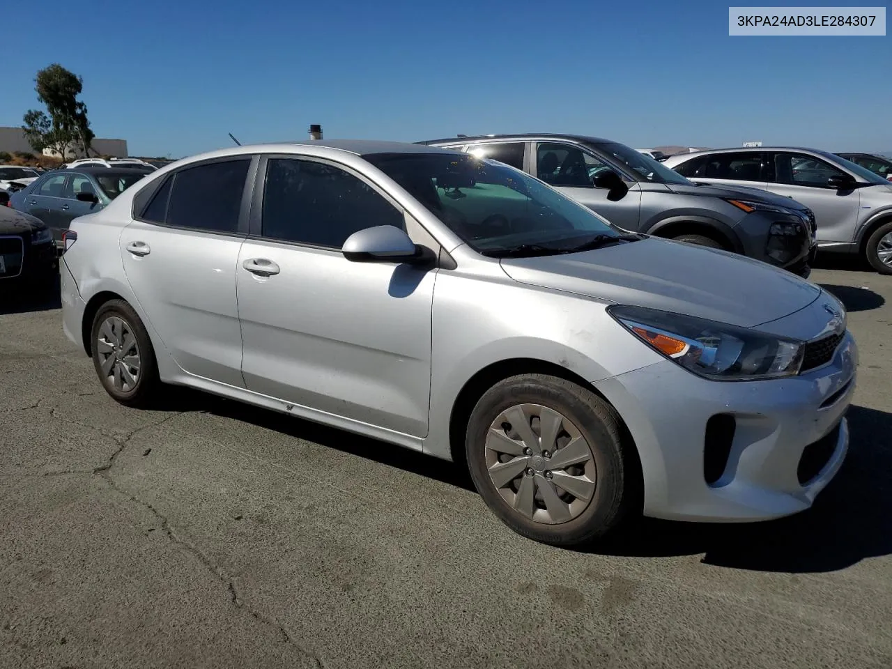 2020 Kia Rio Lx VIN: 3KPA24AD3LE284307 Lot: 73493844