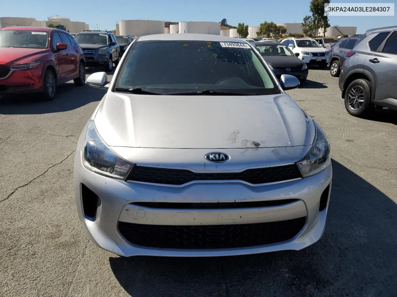 2020 Kia Rio Lx VIN: 3KPA24AD3LE284307 Lot: 73493844