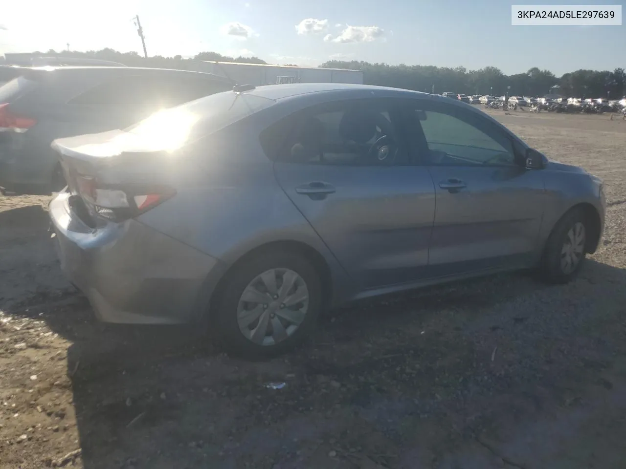 2020 Kia Rio Lx VIN: 3KPA24AD5LE297639 Lot: 73776044