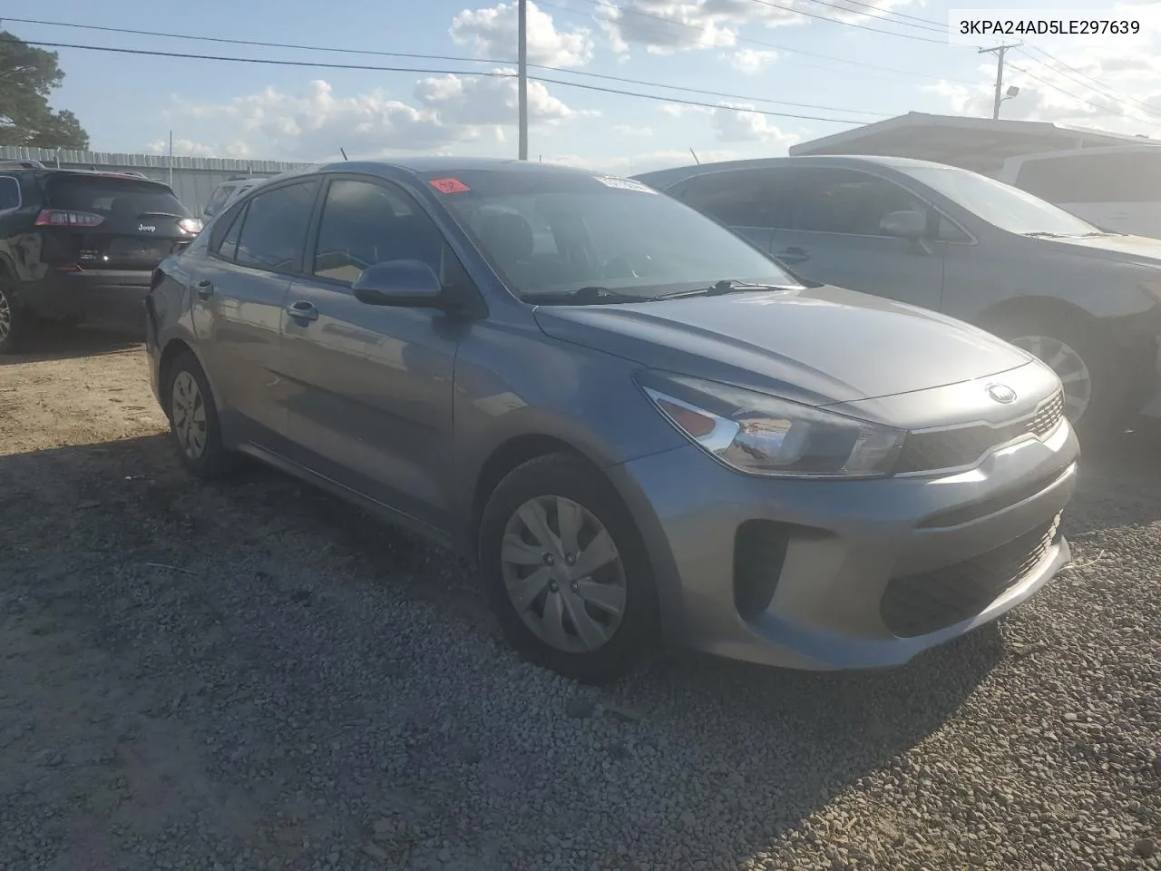 2020 Kia Rio Lx VIN: 3KPA24AD5LE297639 Lot: 73776044