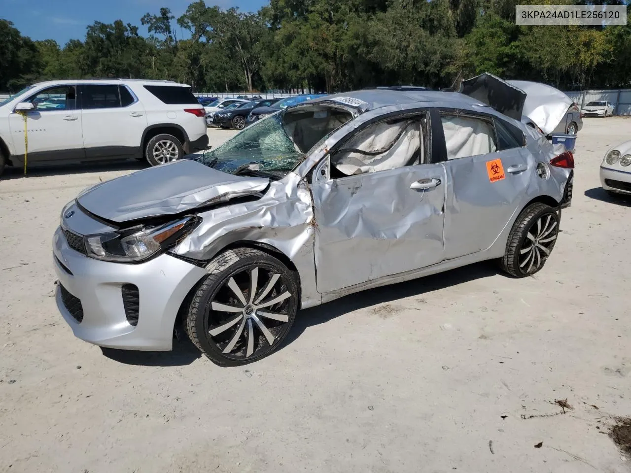 2020 Kia Rio Lx VIN: 3KPA24AD1LE256120 Lot: 73988044