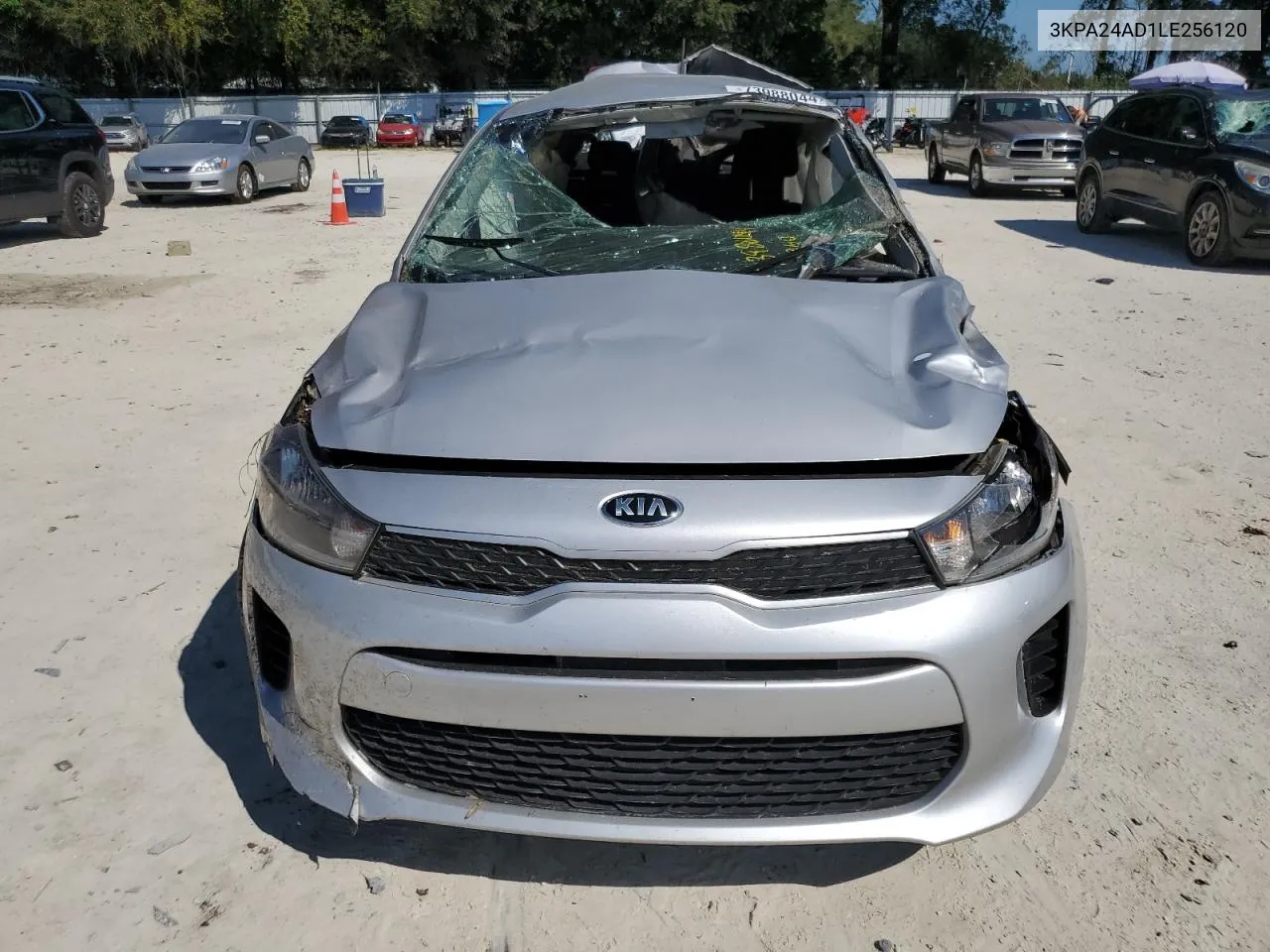 2020 Kia Rio Lx VIN: 3KPA24AD1LE256120 Lot: 73988044