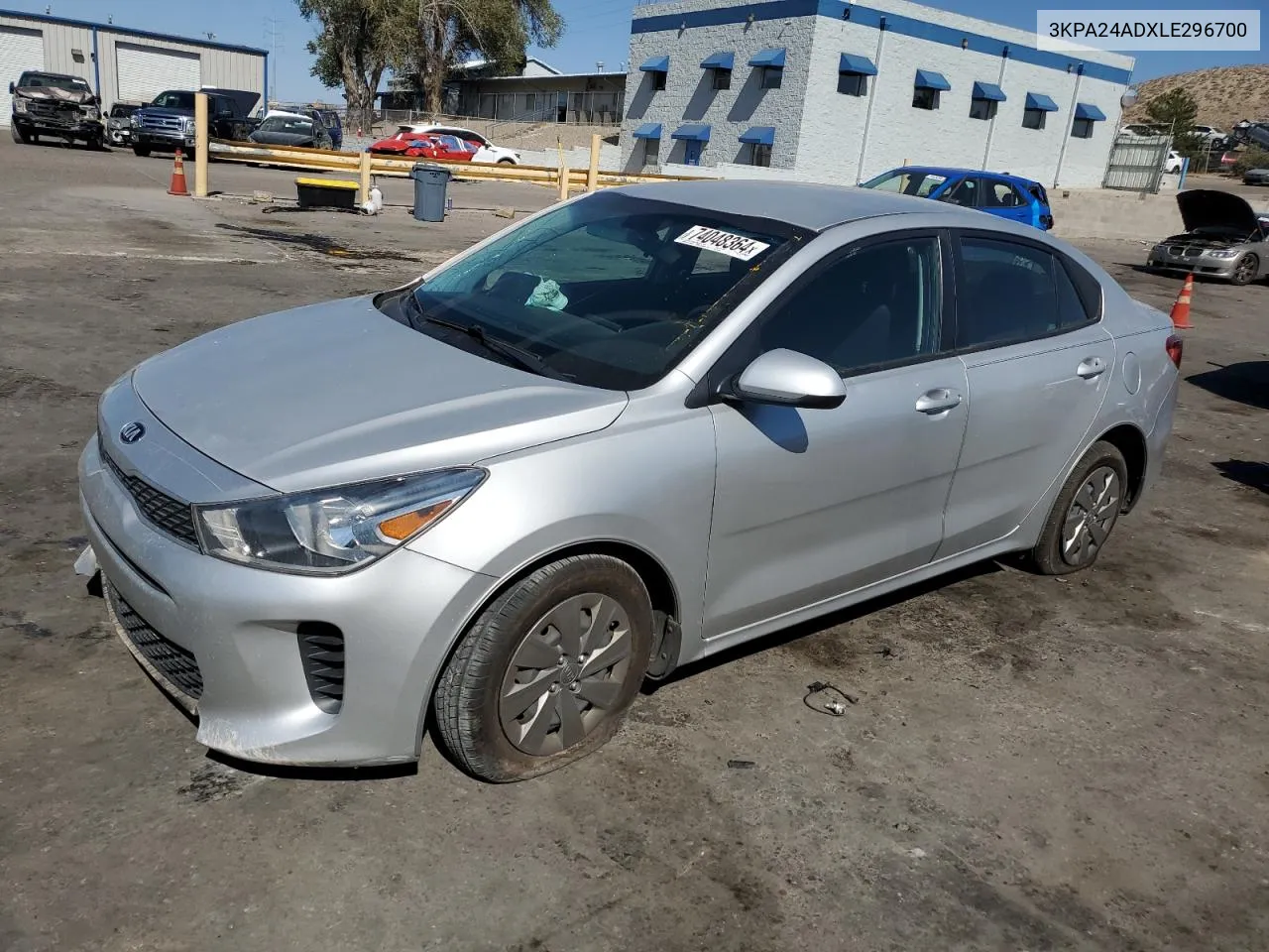 2020 Kia Rio Lx VIN: 3KPA24ADXLE296700 Lot: 74048364