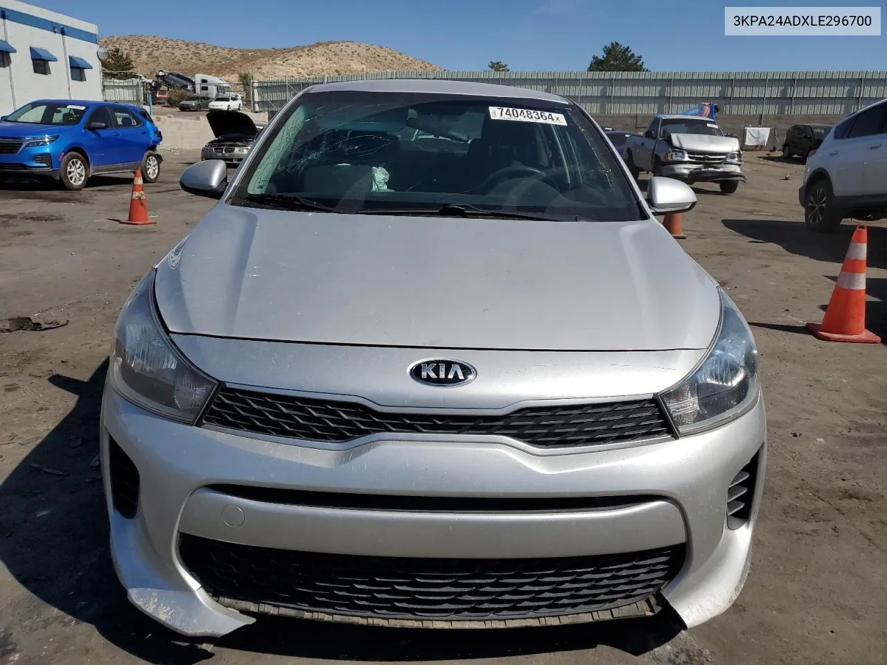 2020 Kia Rio Lx VIN: 3KPA24ADXLE296700 Lot: 74048364