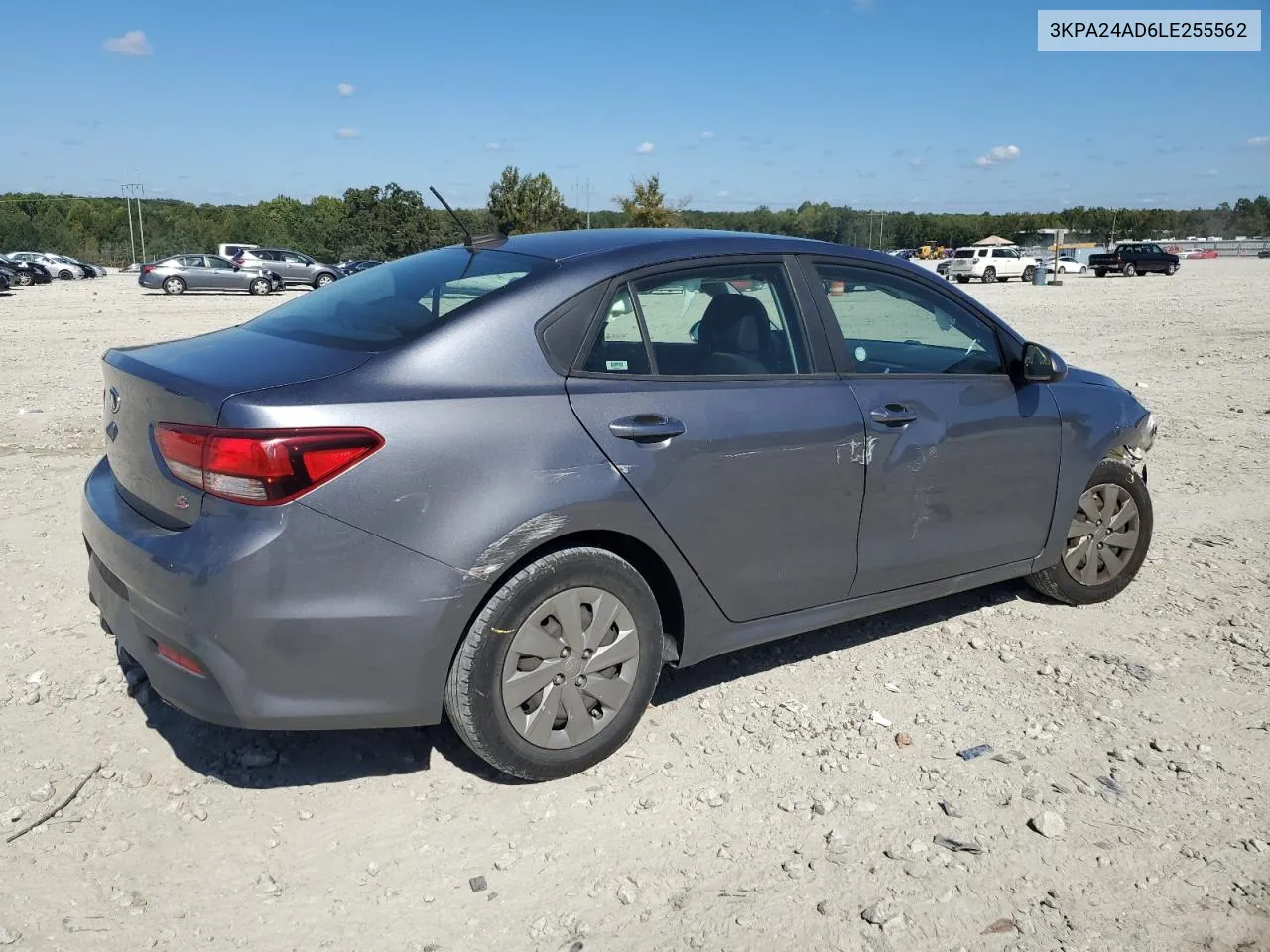 2020 Kia Rio Lx VIN: 3KPA24AD6LE255562 Lot: 74070164