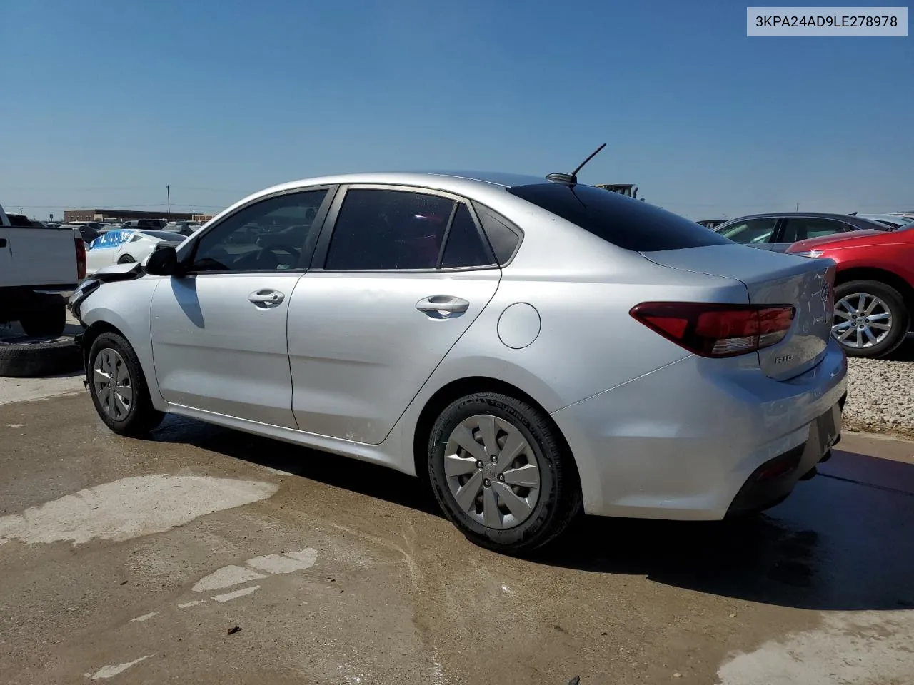 2020 Kia Rio Lx VIN: 3KPA24AD9LE278978 Lot: 74352034