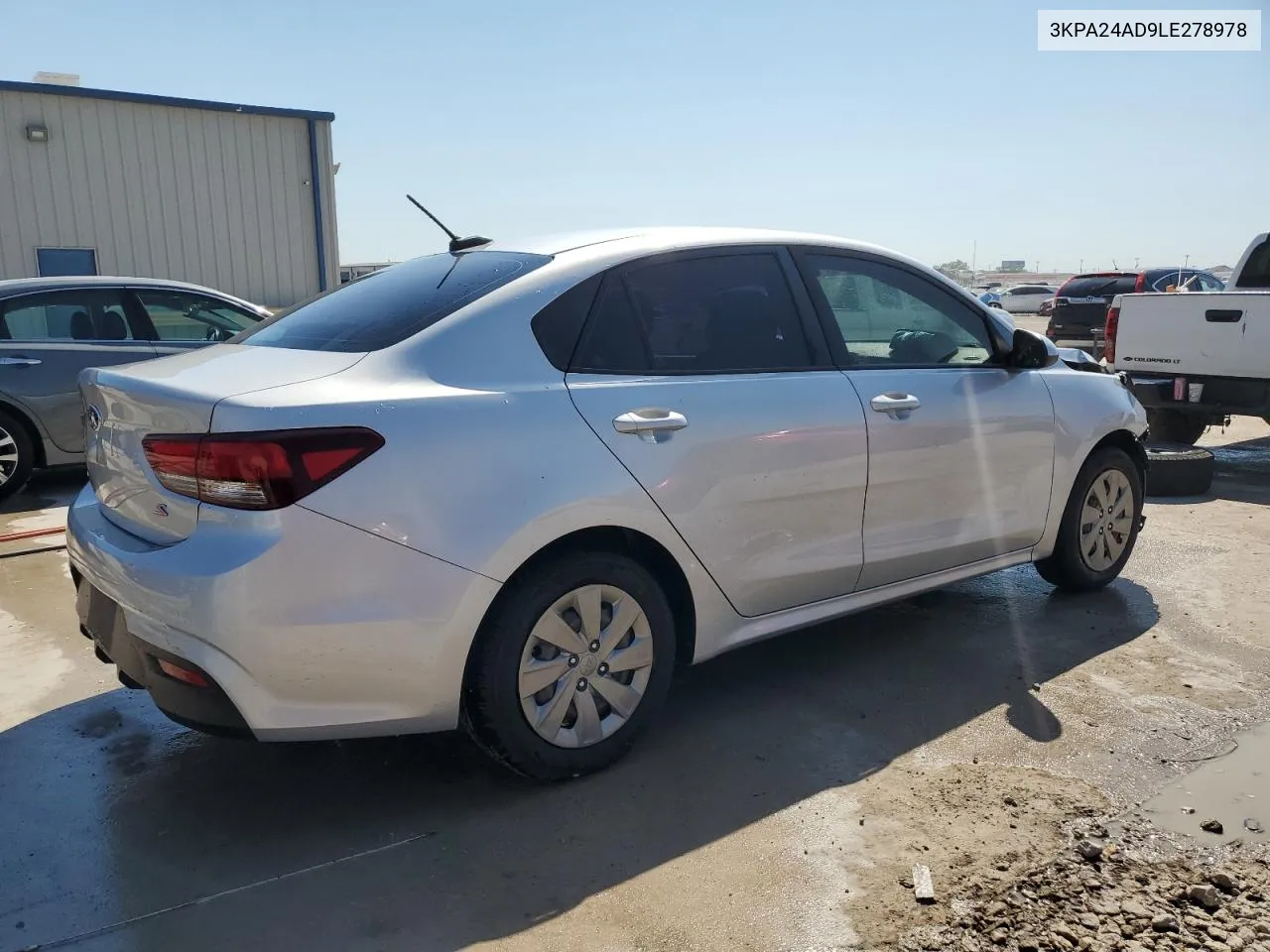 2020 Kia Rio Lx VIN: 3KPA24AD9LE278978 Lot: 74352034