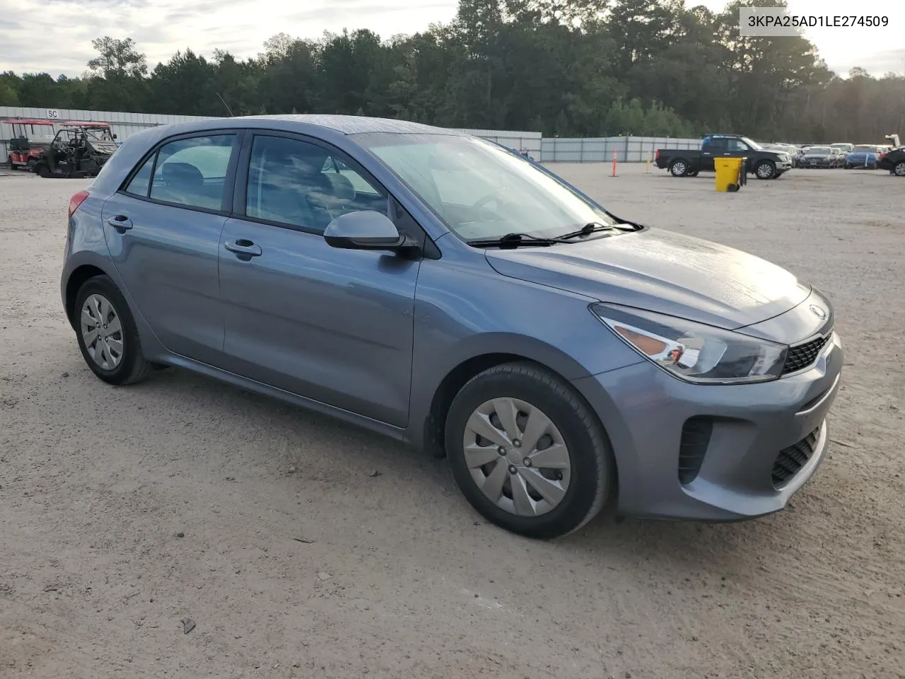 2020 Kia Rio Lx VIN: 3KPA25AD1LE274509 Lot: 74446164