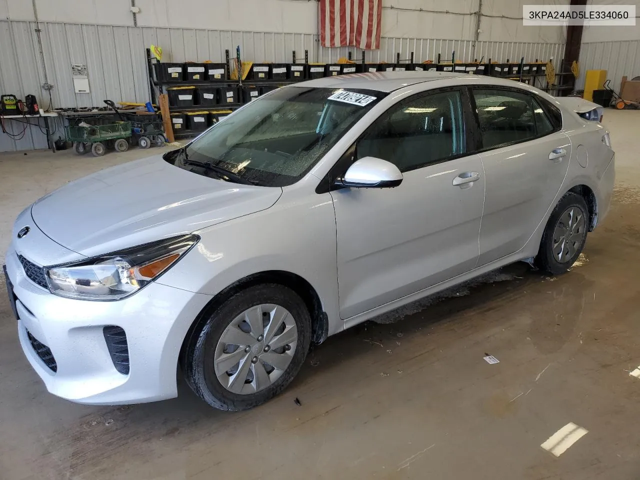 2020 Kia Rio Lx VIN: 3KPA24AD5LE334060 Lot: 74709214