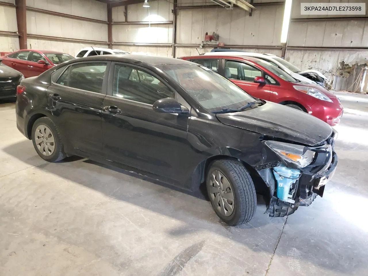 2020 Kia Rio Lx VIN: 3KPA24AD7LE273598 Lot: 75049334