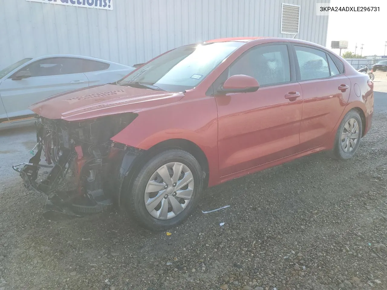 2020 Kia Rio Lx VIN: 3KPA24ADXLE296731 Lot: 75196194