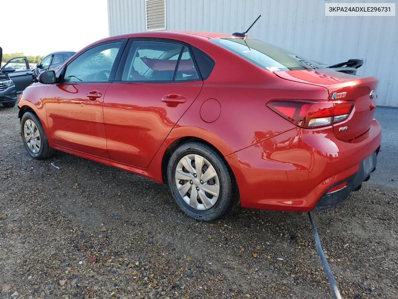 2020 Kia Rio Lx VIN: 3KPA24ADXLE296731 Lot: 75196194