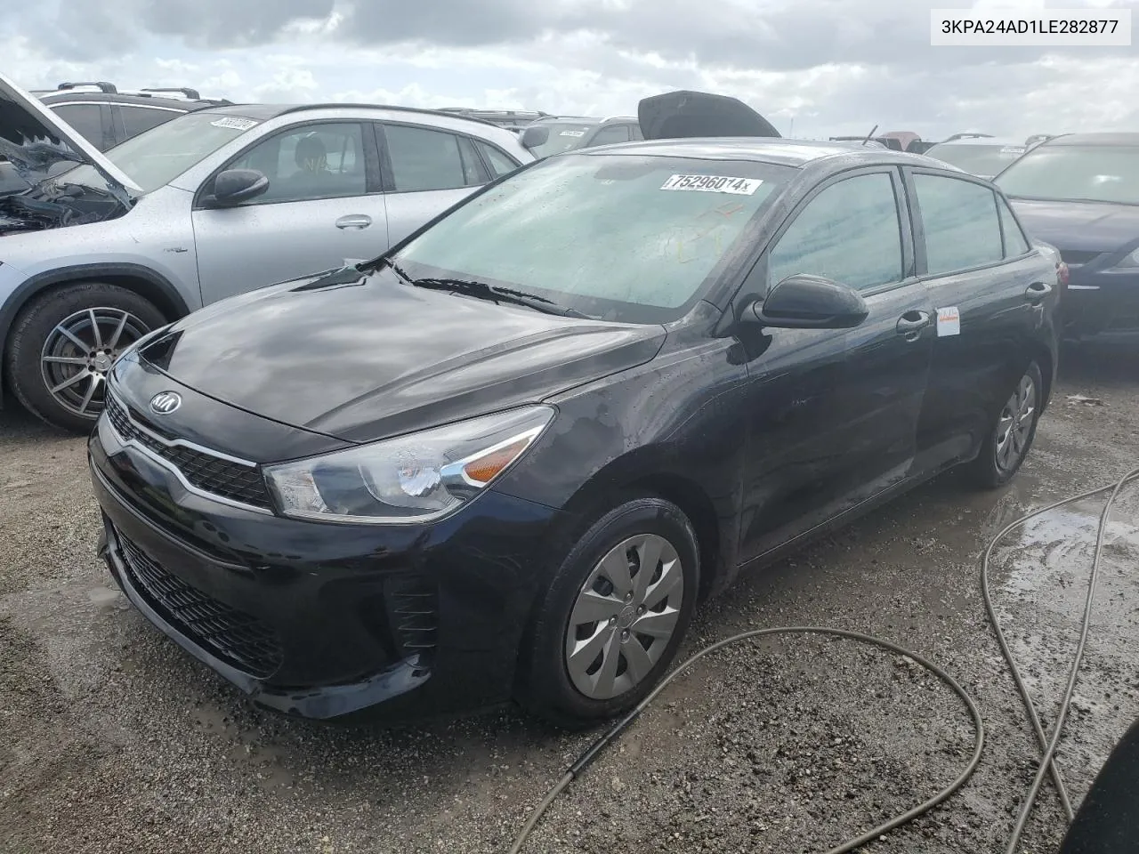 2020 Kia Rio Lx VIN: 3KPA24AD1LE282877 Lot: 75296014