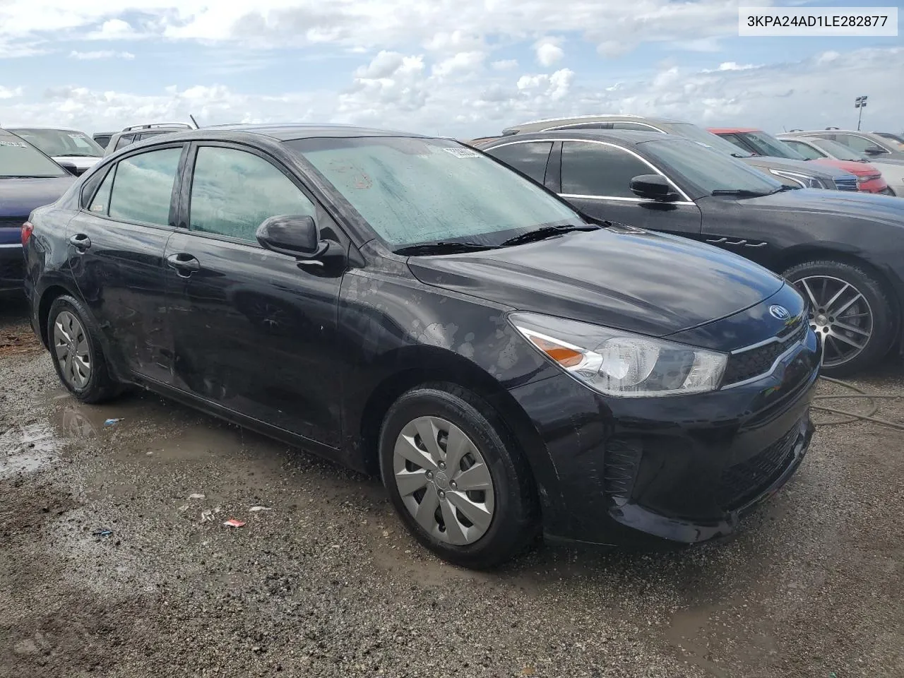 2020 Kia Rio Lx VIN: 3KPA24AD1LE282877 Lot: 75296014