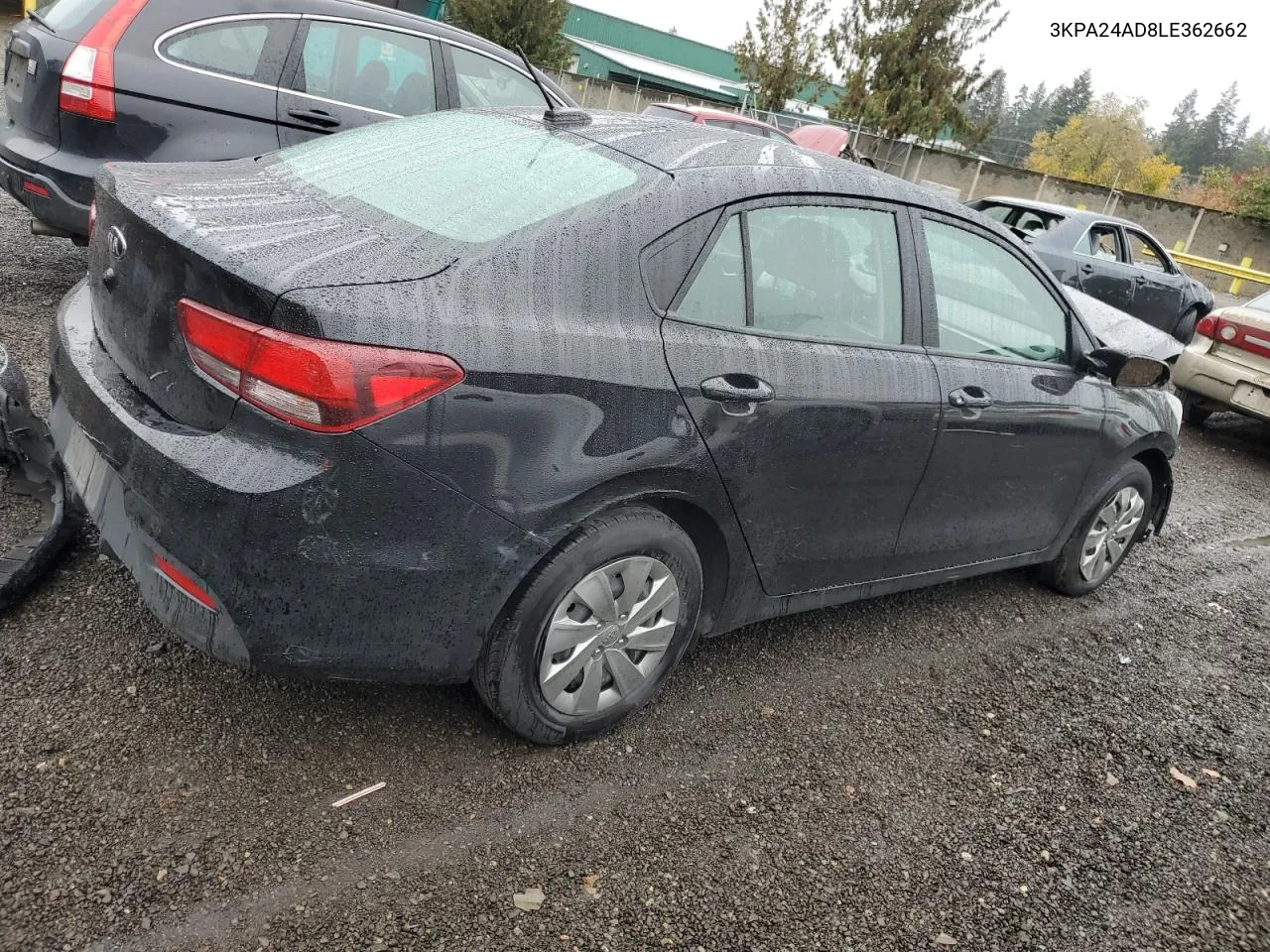 2020 Kia Rio Lx VIN: 3KPA24AD8LE362662 Lot: 75297614